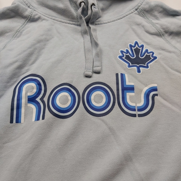 Vintage Baby Blue Roots Canada Hoodie - Picture 2 of 4